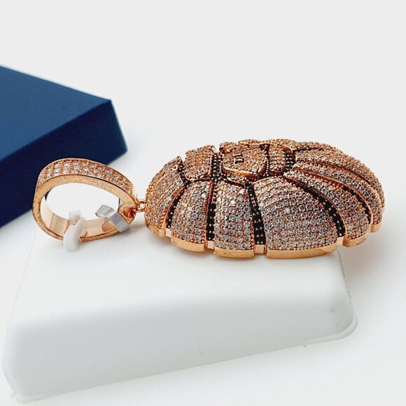 "14K Gold Plated Cubic Zircon Pendant, INUS1BR200 - Picture 8 of 9